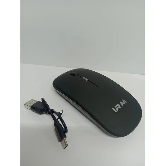 Mouse Inalámbrico Recargable  Mk-07 Pc Notebook Modo Dual negro 1