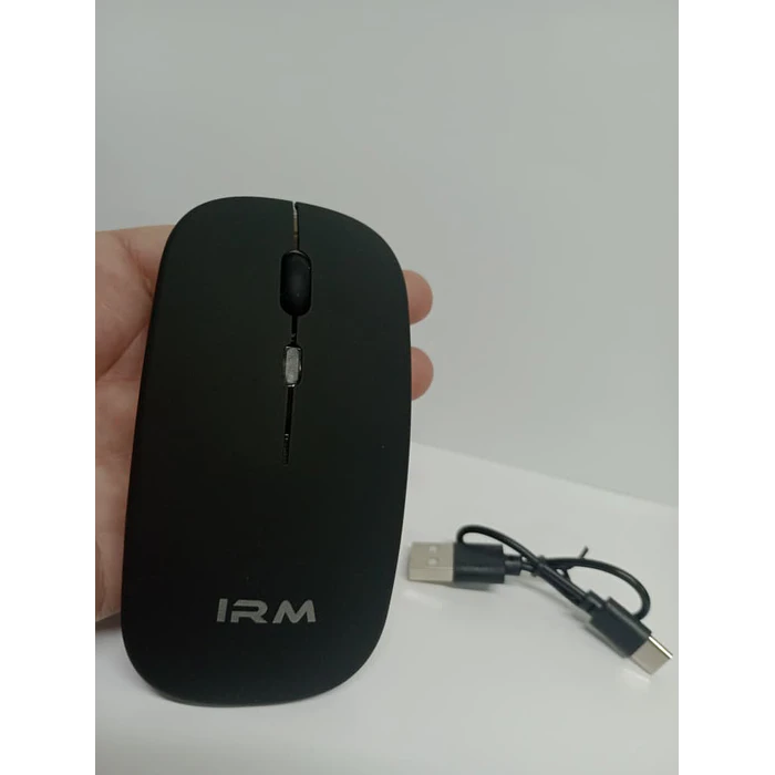 Mouse Inalámbrico Recargable  Mk-07 Pc Notebook Modo Dual negro 7