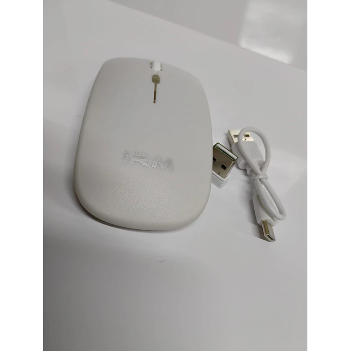 Mouse Inalámbrico Recargable  Mk-07 Pc Notebook Modo Dual blanco 5