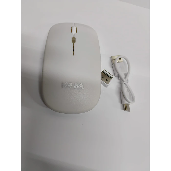Mouse Inalámbrico Recargable  Mk-07 Pc Notebook Modo Dual blanco 13