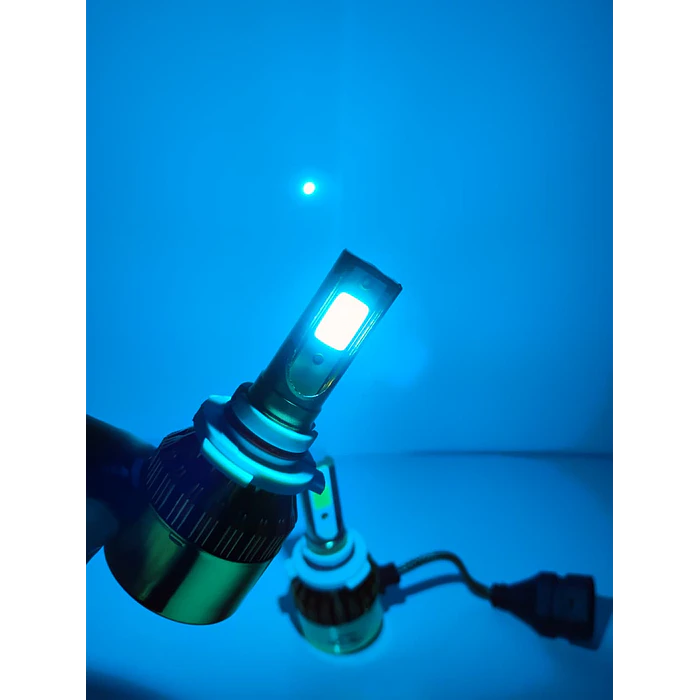 Par Ampolletas turboled 9005/9006 12.000Lm  100watts 12V color Azul  4