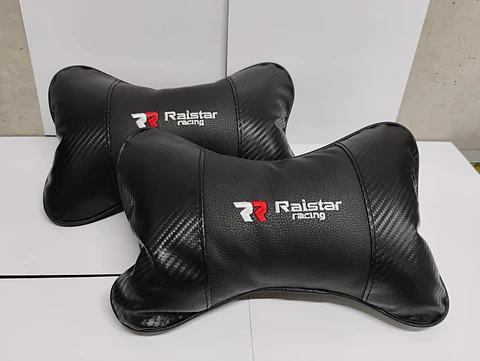 X2 Almohadas Apoya Cabeza Universales para Autos, Diseño Carbono