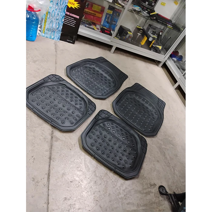  Pisos Alfombras Universal 4 Piezas tipo Bandeja antiderrame  para autos 4