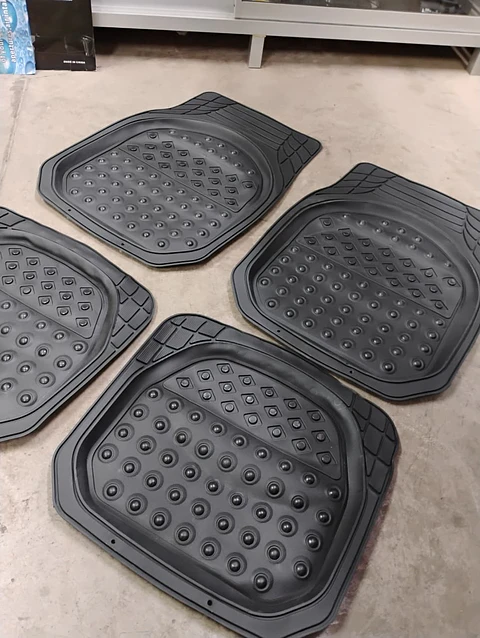 Pisos Alfombras Universal 4 Piezas tipo Bandeja Antiderrame para Autos