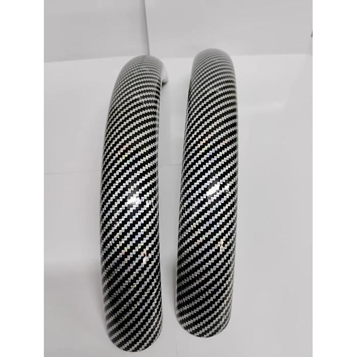 Cubierta de Volante Antideslizante de Lujo - 2 PIEZAS carbono negro 4