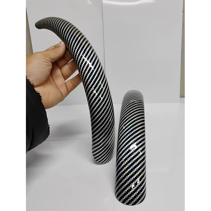 Cubierta de Volante Antideslizante de Lujo - 2 PIEZAS carbono negro 6