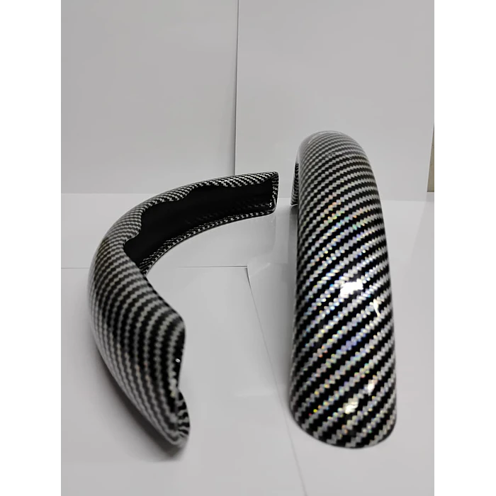 Cubierta de Volante Antideslizante de Lujo - 2 PIEZAS carbono negro 9