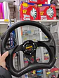 Volante de auto tipo D universal Tunning deportivo momo con botón de bocina centro negro - thumbnail 6