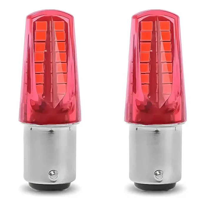 Par de ampolletas LED doble contacto pata dispareja 1157 intermitente con stop estrobo  6