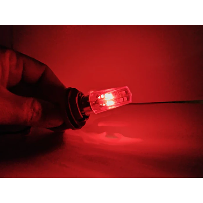 Par de ampolletas LED doble contacto pata dispareja 1157 intermitente con stop estrobo  13