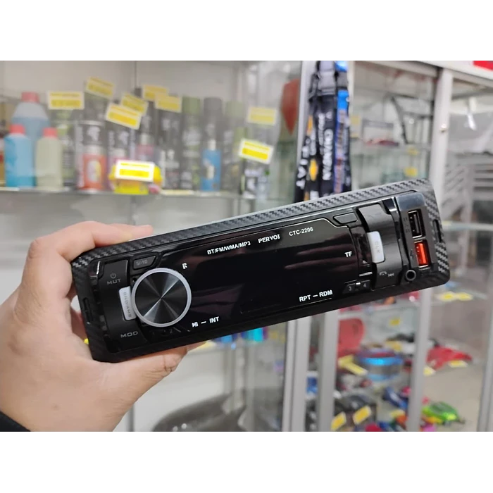 Radio reproductor 1 Din con Bluetooth, llamadas Bluetooth, MP3, USB, SD para autos 12v radio am/fm salidas 4x50w 18.8cmx5.8cm modelo 2206  1
