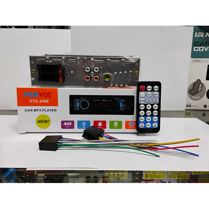 Radio reproductor 1 Din con Bluetooth, llamadas Bluetooth, MP3, USB, SD para autos 12v radio am/fm salidas 4x50w 18.8cmx5.8cm modelo 2206  2