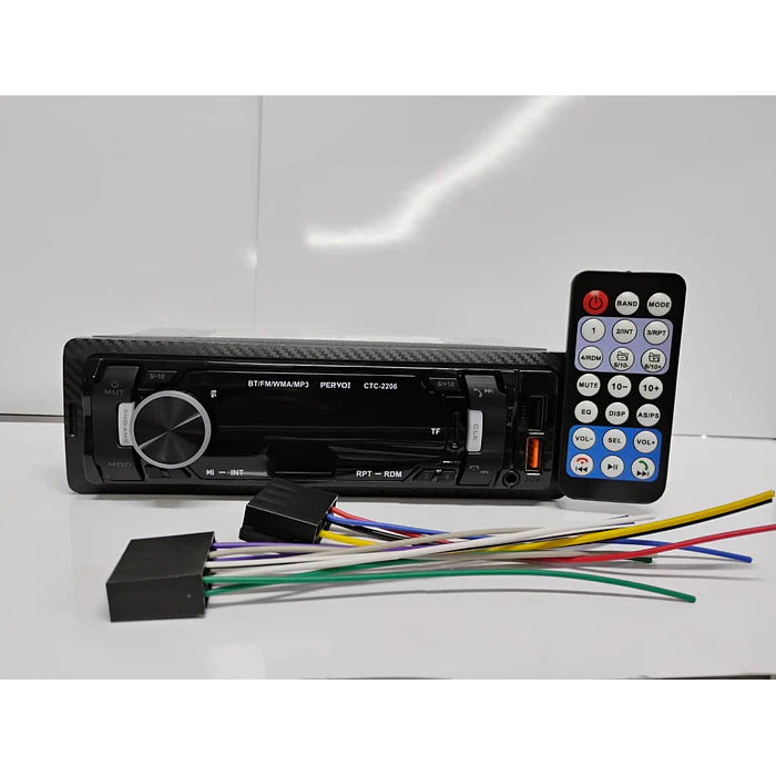 Radio reproductor 1 Din con Bluetooth, llamadas Bluetooth, MP3, USB, SD para autos 12v radio am/fm salidas 4x50w 18.8cmx5.8cm modelo 2206  3