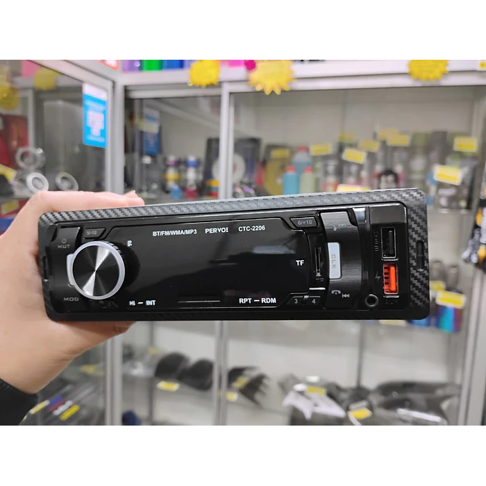 Radio reproductor 1 Din con Bluetooth, llamadas Bluetooth, MP3, USB, SD para autos 12v radio am/fm salidas 4x50w 18.8cmx5.8cm modelo 2206  6