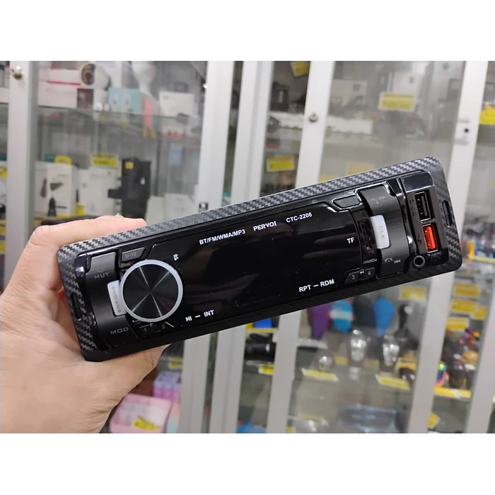 Radio reproductor 1 Din con Bluetooth, llamadas Bluetooth, MP3, USB, SD para autos 12v radio am/fm salidas 4x50w 18.8cmx5.8cm modelo 2206  7