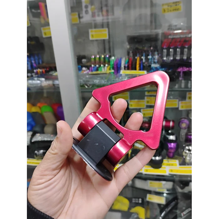  Gancho de remolque arrastre para autos universal delantero plástico color Rojo 3