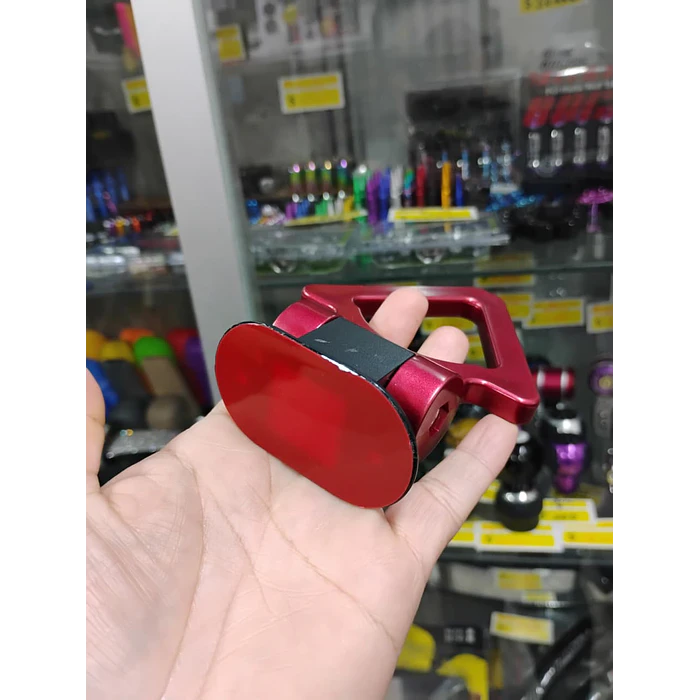  Gancho de remolque arrastre para autos universal delantero plástico color Rojo 4