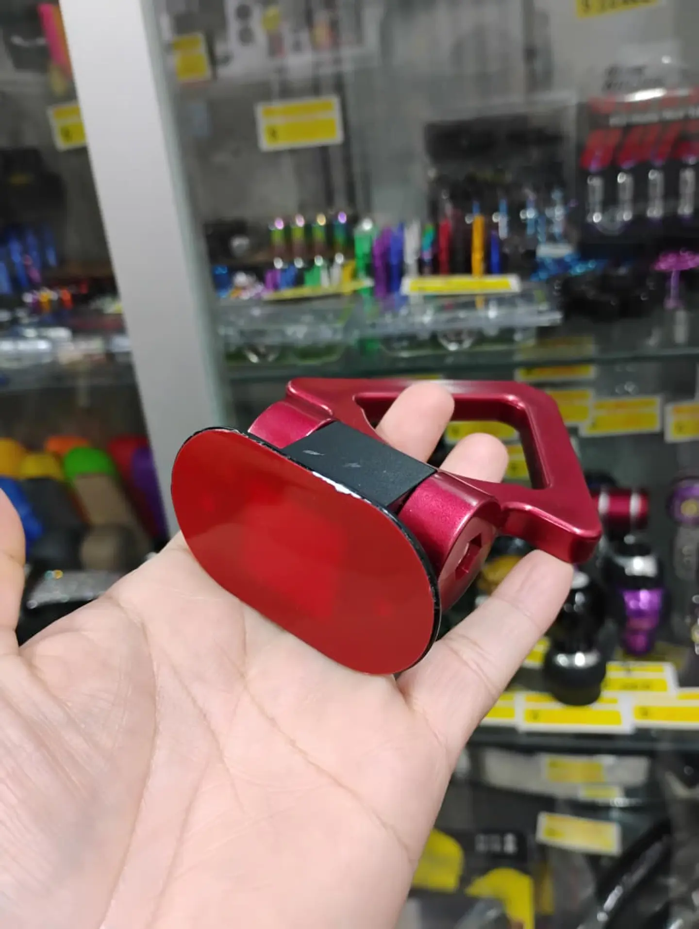  Gancho de remolque arrastre para autos universal delantero plástico color Rojo 4