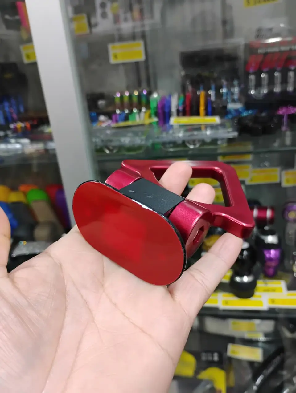  Gancho de remolque arrastre para autos universal delantero plástico color Rojo 4