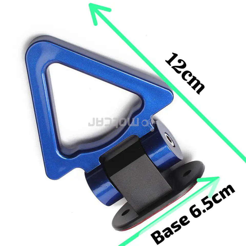 Gancho de remolque arrastre para autos universal delantero color azul 2