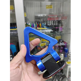 Gancho de remolque arrastre para autos universal delantero color azul
