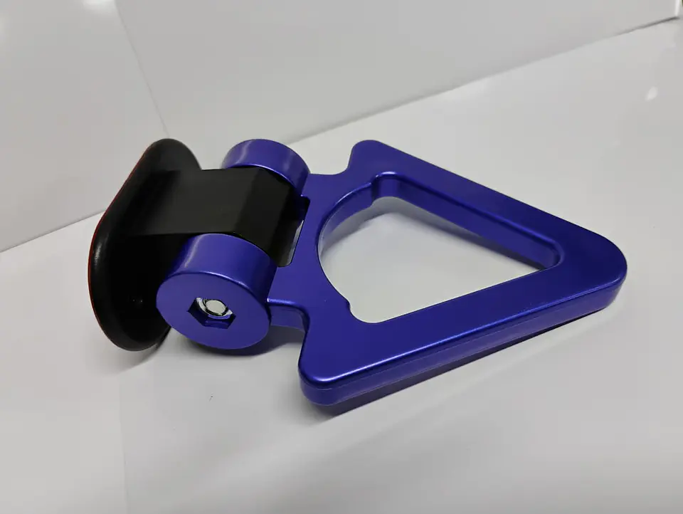 Gancho de remolque arrastre para autos universal delantero color azul 8