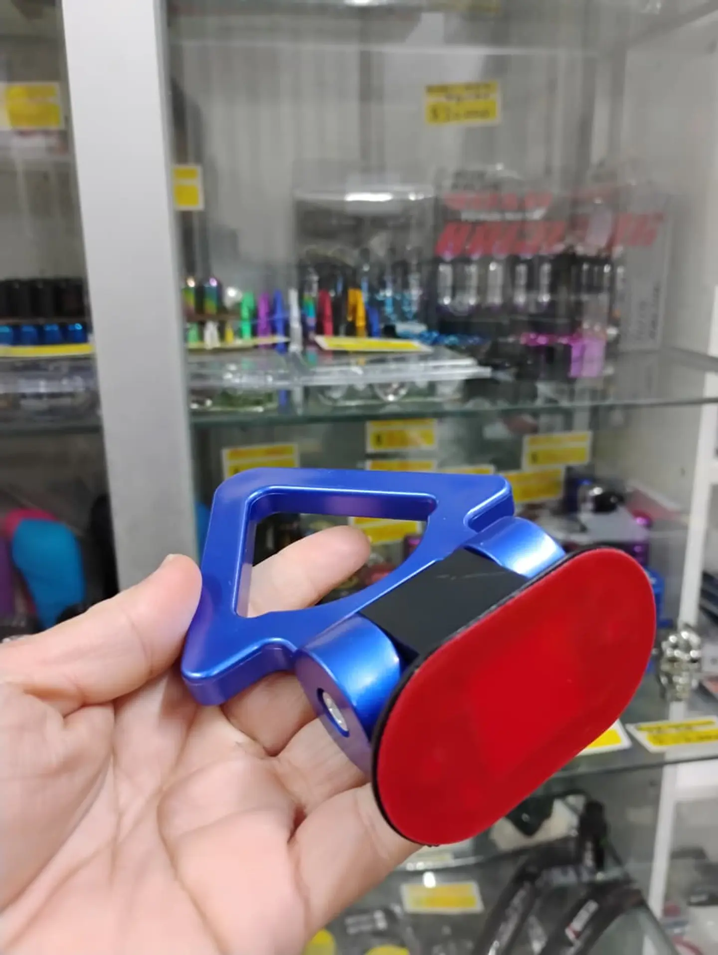 Gancho de remolque arrastre para autos universal delantero color azul 9