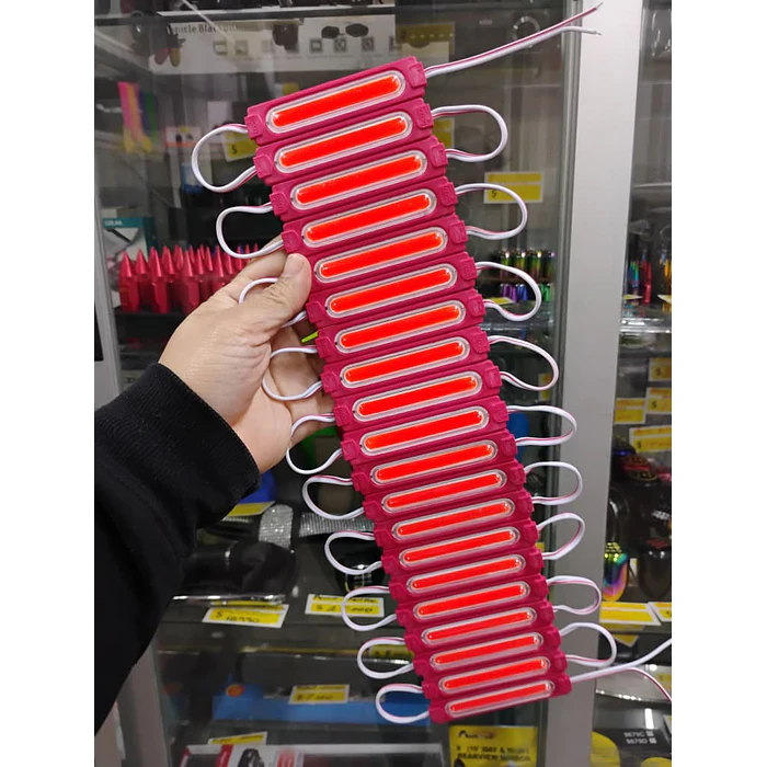 Módulo Caluga led Rosado,fucsia 12v X20 Piezas impermeables con adhesivo  1