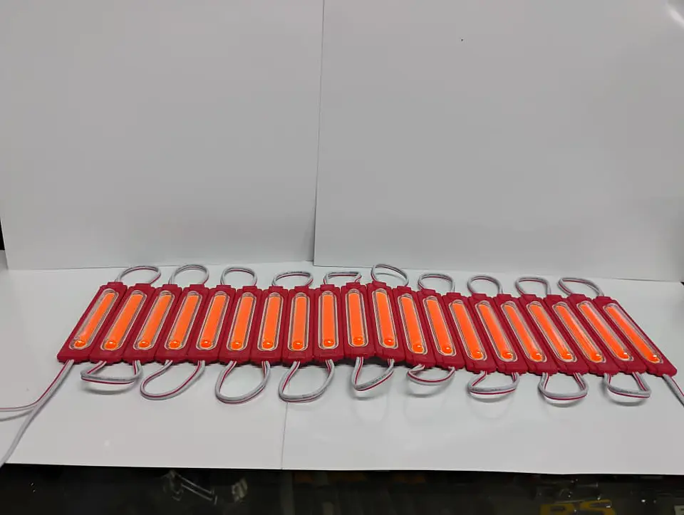Módulo Caluga led Rosado,fucsia 12v X20 Piezas impermeables con adhesivo  3