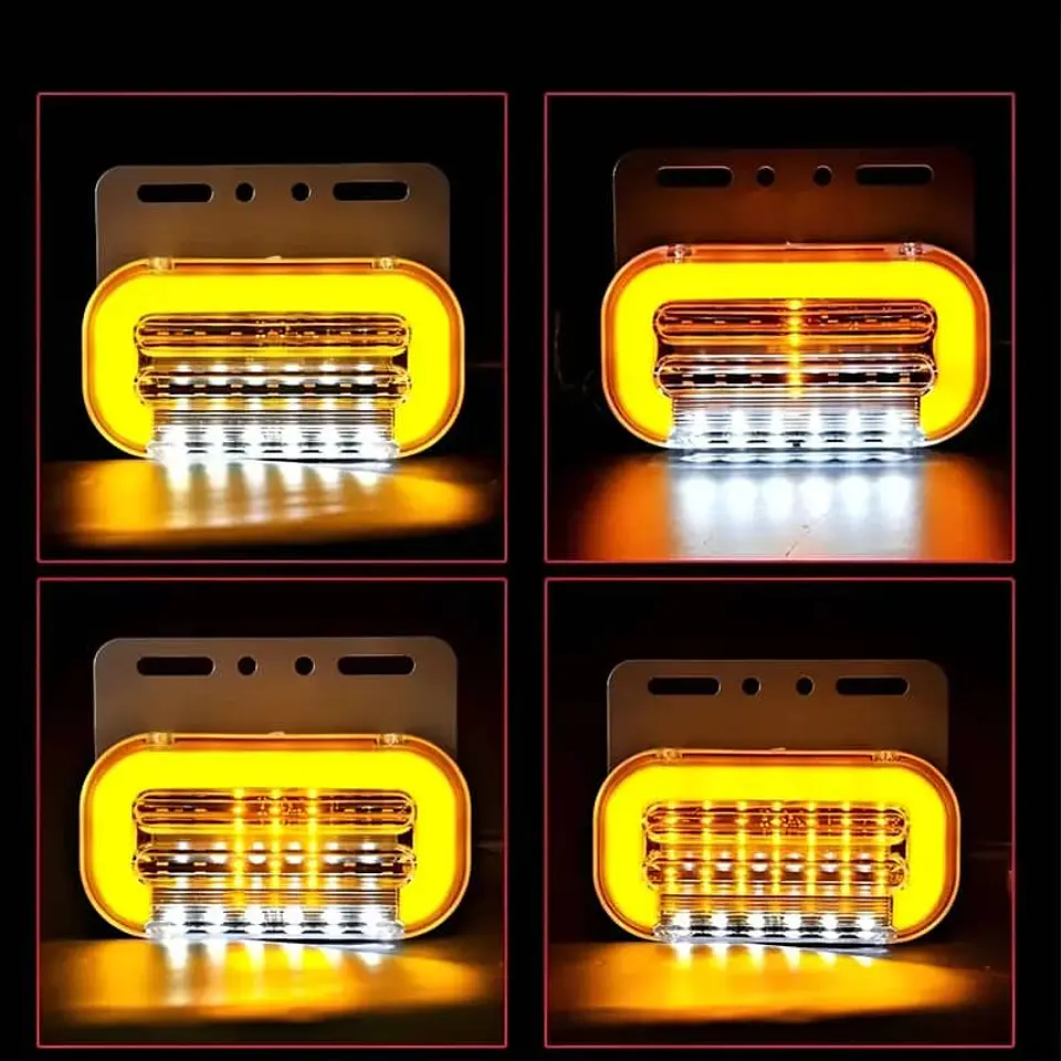 Pack 4 Focos LED Posición Trocha Señalización 12-24 V 3 Funciones. 2