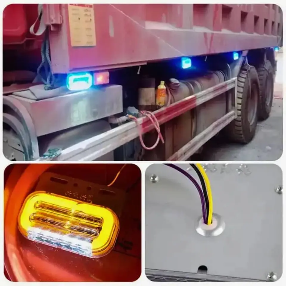 Pack 4 Focos LED Posición Trocha Señalización 12-24 V 3 Funciones. 5