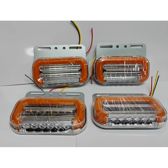 Pack 4 Focos LED Posición Trocha Señalización 12-24 V 3 Funciones. 10