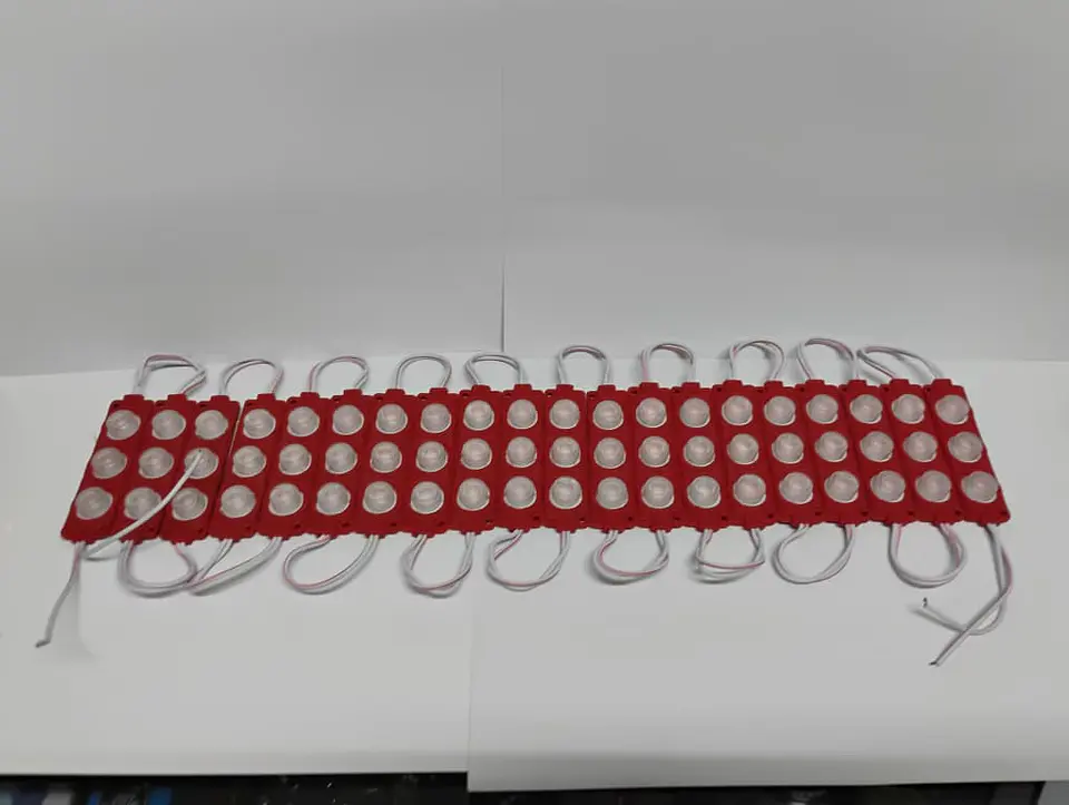 Módulo Caluga led rojo 12v X20 Piezas impermeables con adhesivo  2