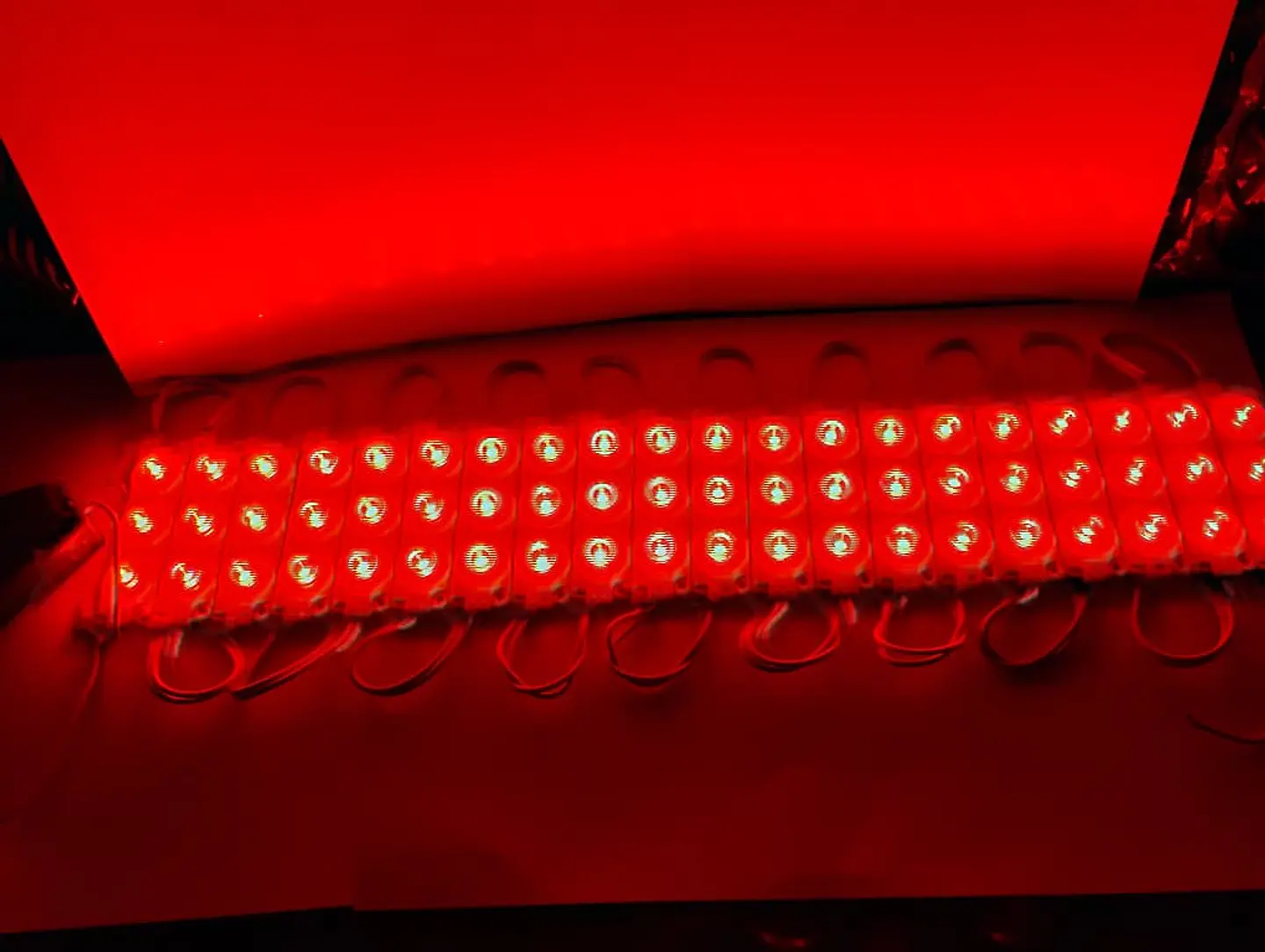 Módulo Caluga led rojo 12v X20 Piezas impermeables con adhesivo  3