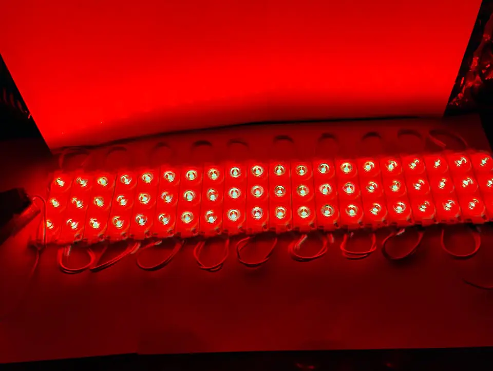Módulo Caluga led rojo 12v X20 Piezas impermeables con adhesivo  3