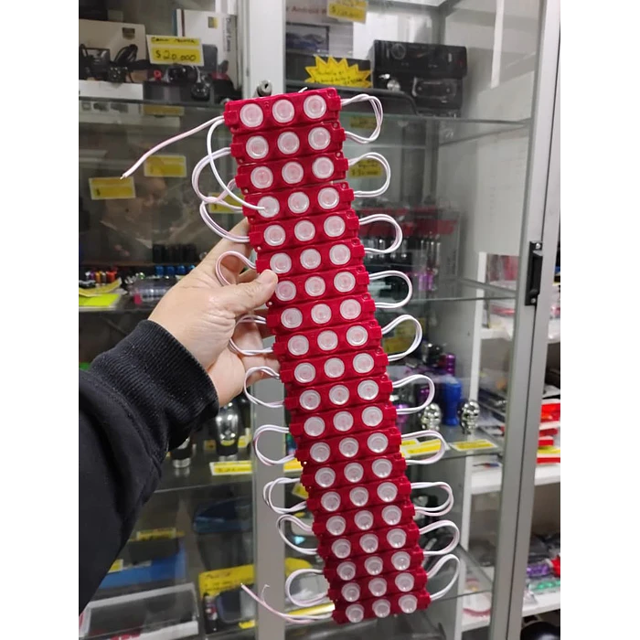 Módulo Caluga led rojo 12v X20 Piezas impermeables con adhesivo  1