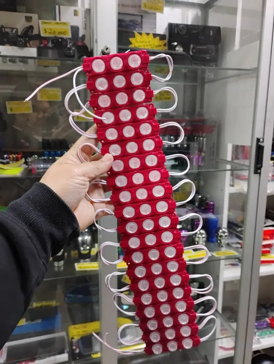 Módulo Caluga led rojo 12v X20 Piezas impermeables con adhesivo  1