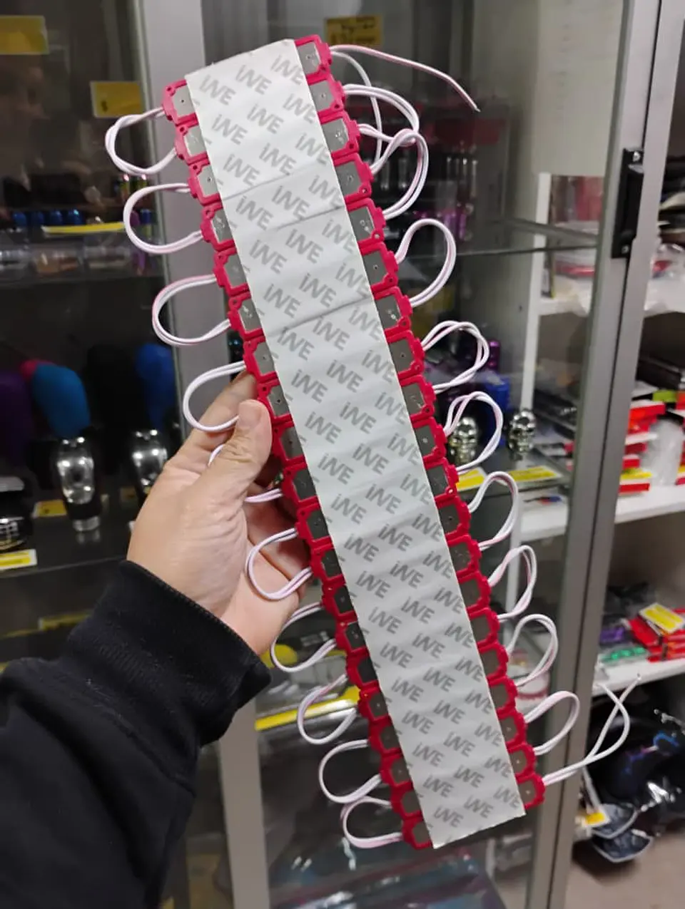 Módulo Caluga led rojo 12v X20 Piezas impermeables con adhesivo  4