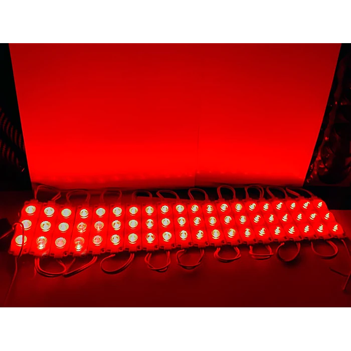 Módulo Caluga led rojo 12v X20 Piezas impermeables con adhesivo  6