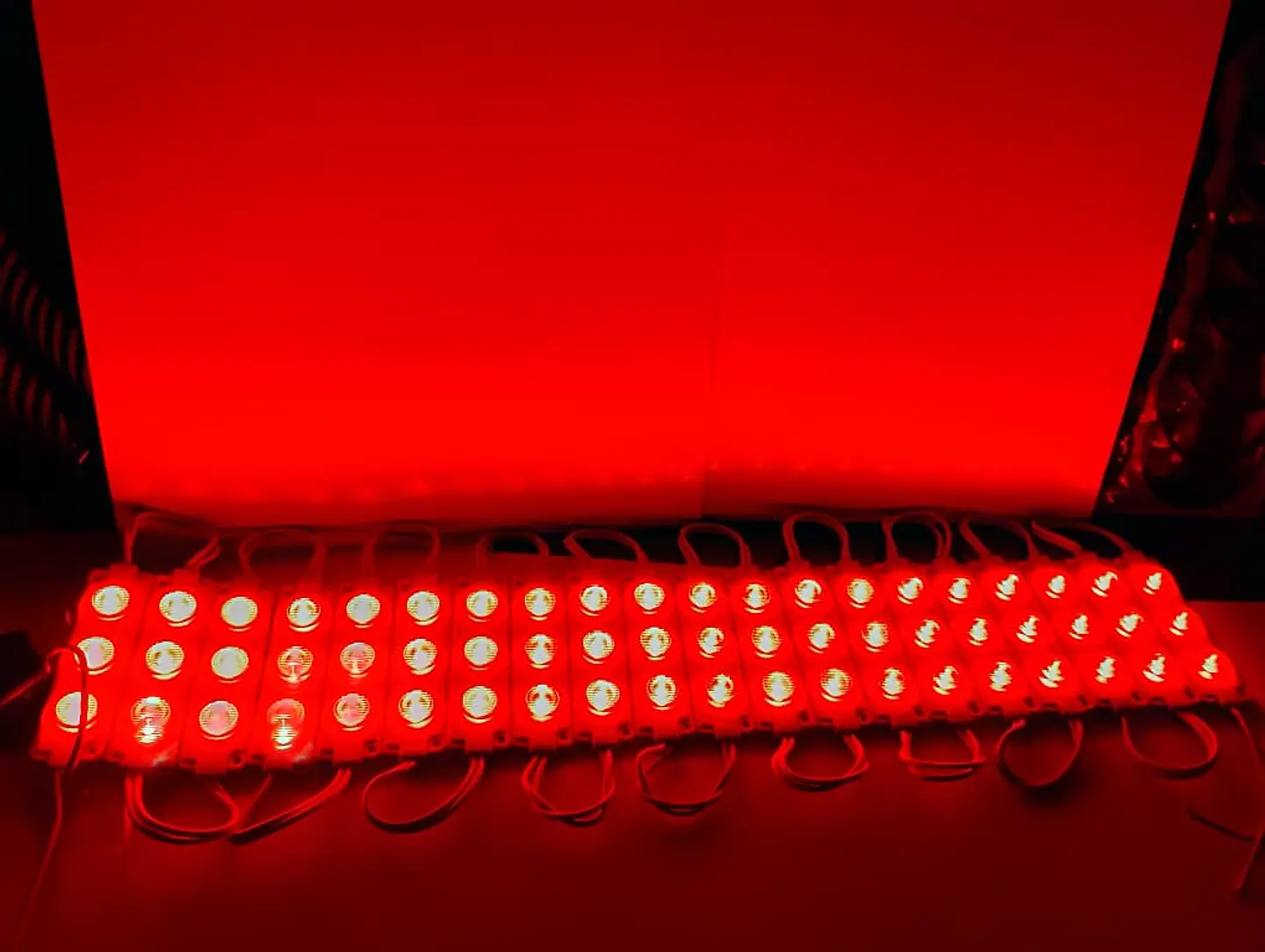 Módulo Caluga led rojo 12v X20 Piezas impermeables con adhesivo  6