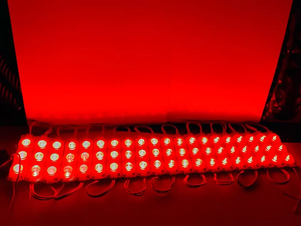 Módulo Caluga led rojo 12v X20 Piezas impermeables con adhesivo  6