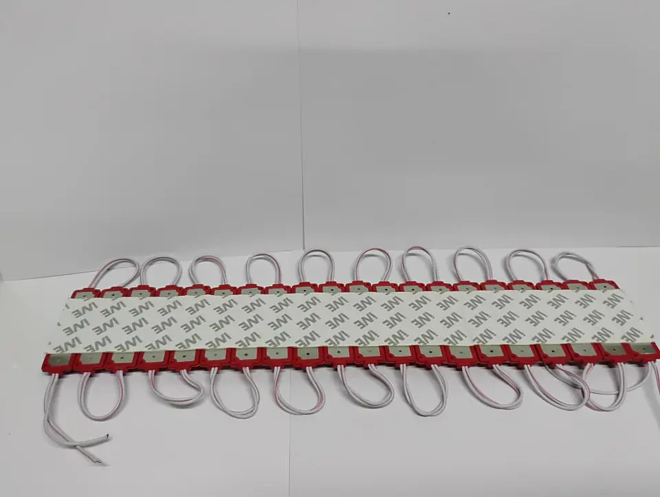 Módulo Caluga led rojo 12v X20 Piezas impermeables con adhesivo  8