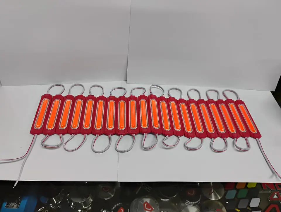 Módulo Caluga led rojo 12v X20 Piezas impermeables con adhesivo  9