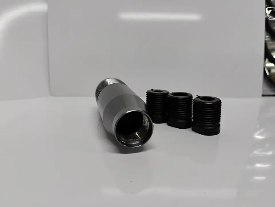 Pomo Perilla de cambio universal metalico 8.5cm Gris grafito 🩶 3