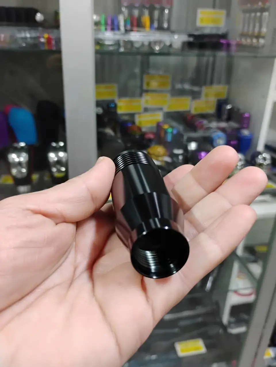 Pomo Perilla de cambio universal metalico 8.5cm Negro 🖤  2