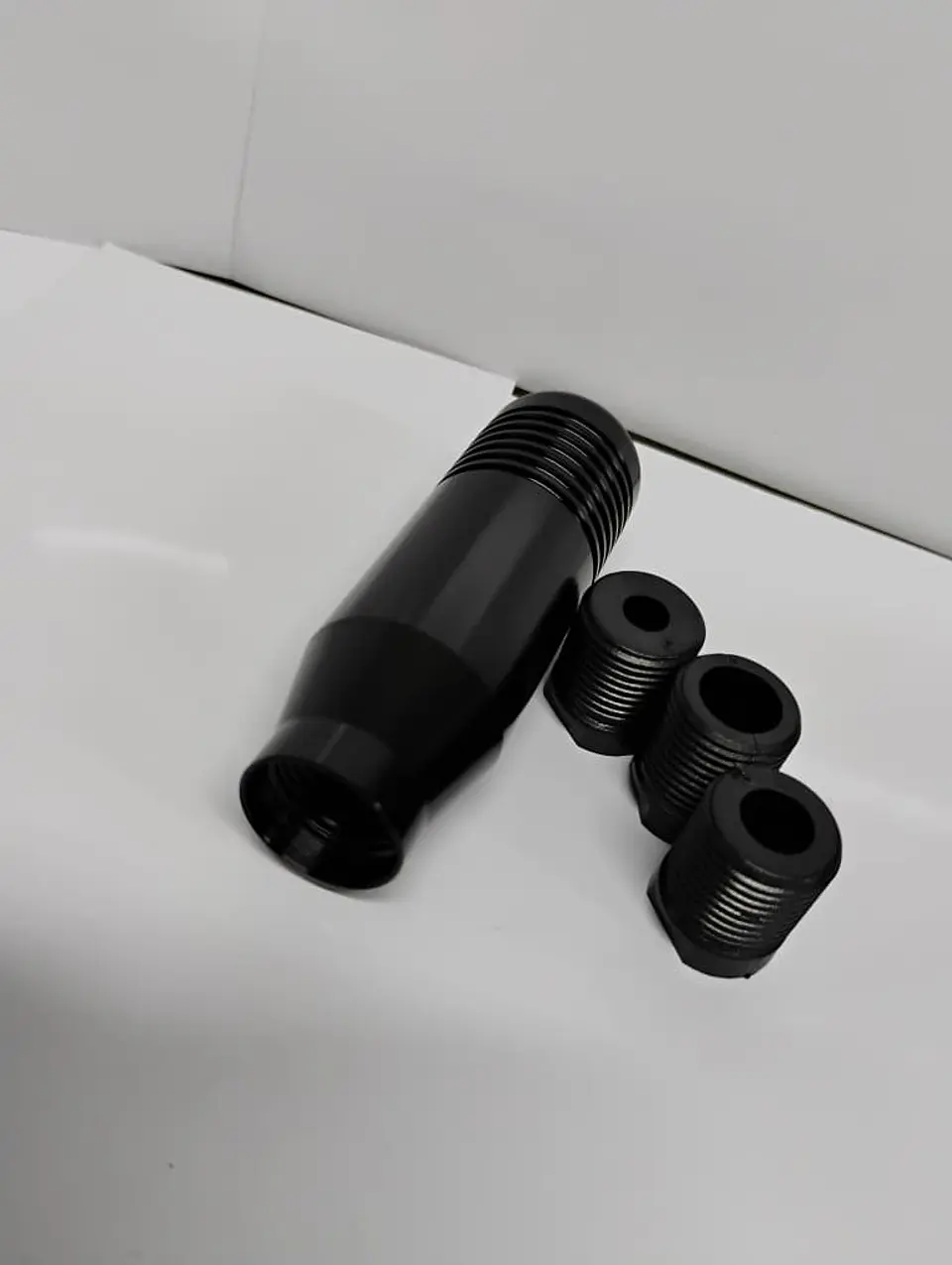 Pomo Perilla de cambio universal metalico 8.5cm Negro 🖤  5