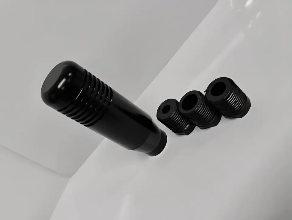 Pomo Perilla de cambio universal metalico 8.5cm Negro 🖤  6