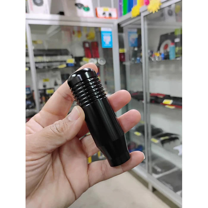 Pomo Perilla cambio metálico universal 8.5cm Negro 8