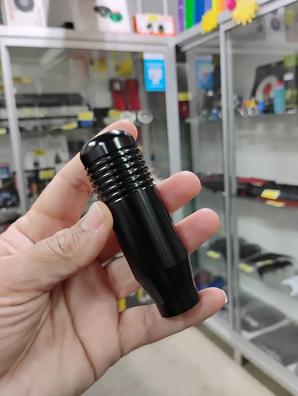 Pomo Perilla de cambio universal metalico 8.5cm Negro 🖤  8