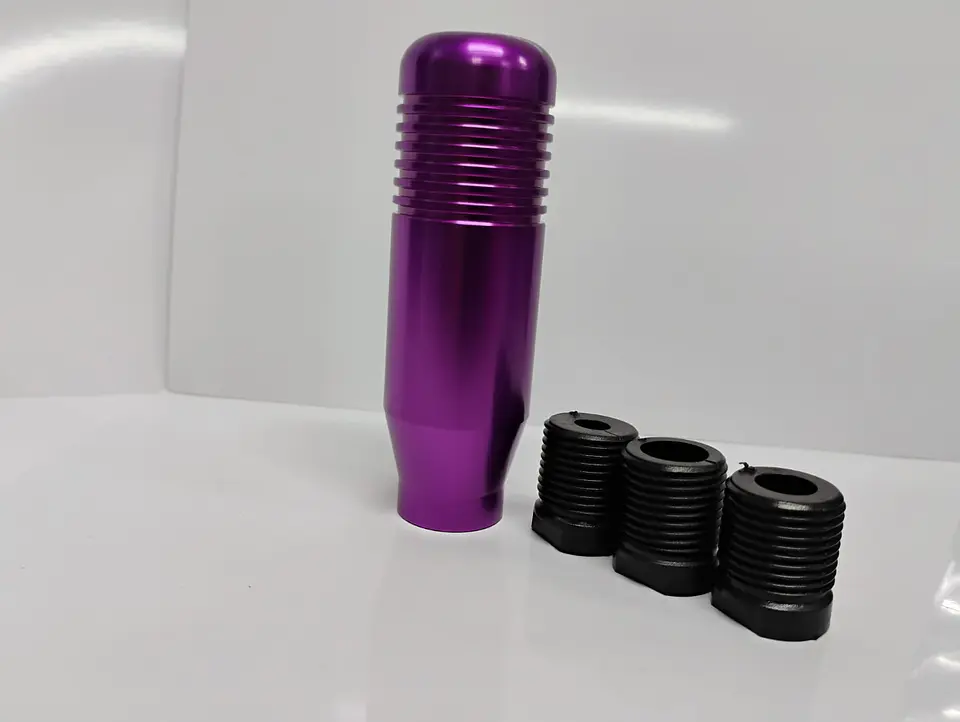 Pomo Perilla de cambio universal metalico 8.5cm morado, lila 💜 1